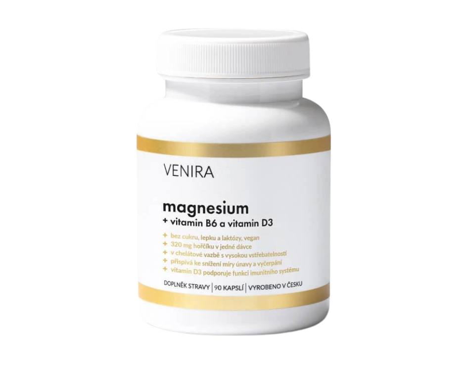 Venira magnesium s vitaminem B6 a vitaminem D