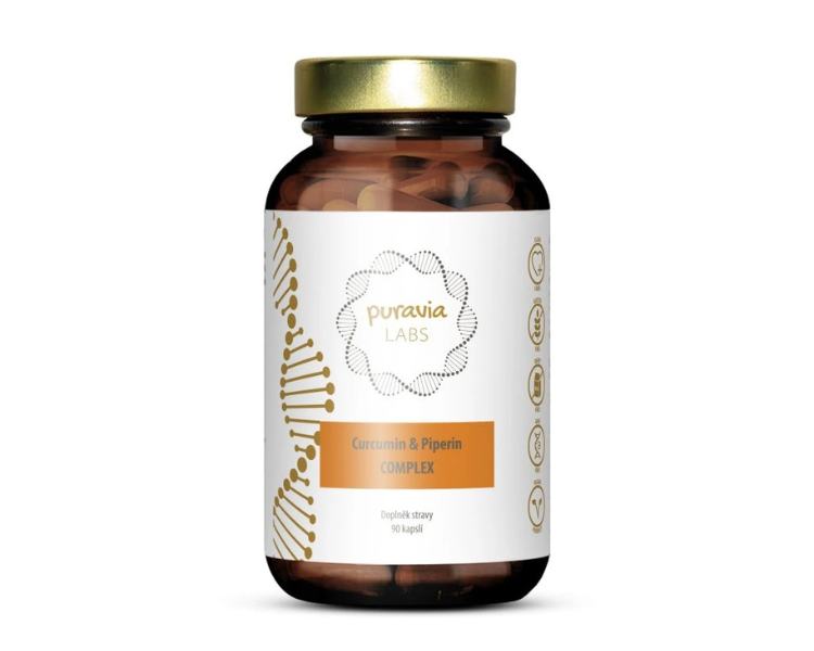 Puravia LABS Kurkumin & piperin komplex