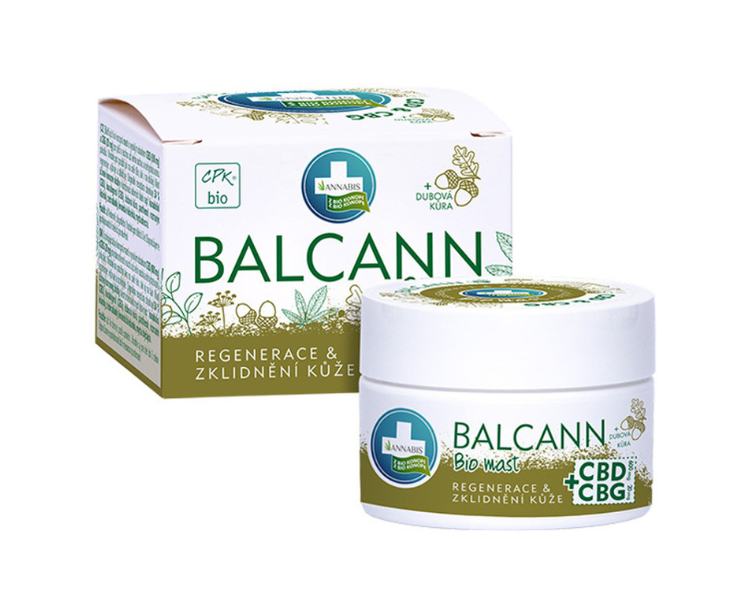 Annabis Balcann Konopná mast CBD+CBG BIO