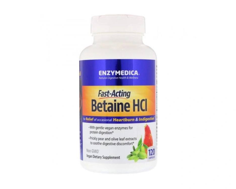 Enzymedica Betaine HCL 600 mg