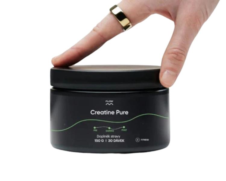 Flow Creatine Pure kreatin monohydrát (Creapure®)