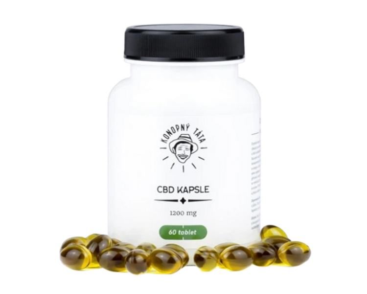 Konopný Táta CBD kapsle 1200mg