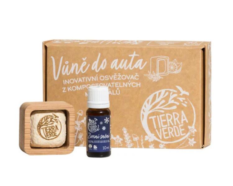 Tierra Verde Sada Difuzér do auta + Směs EO Zimní snění
