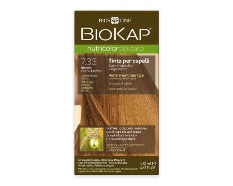 Biokap Nutricolor Delicato - Barva na vlasy 7.33 Blond Zlatá pšenice