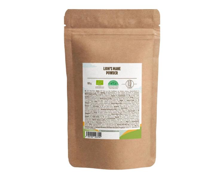 BrainMax Pure® Lion's Mane (Hericium) prášek BIO