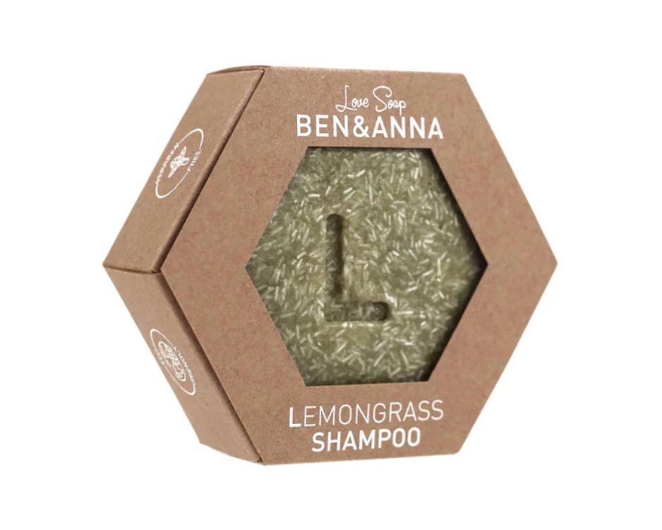 Ben & Anna Tuhý šampon pro suché a namáhané vlasy - Citronová tráva