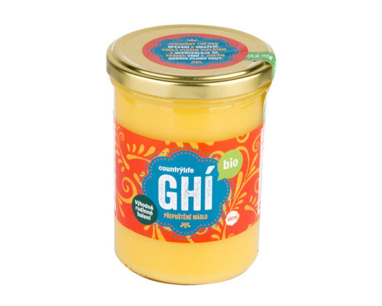 Country Life Bio přepuštěné Máslo Ghí
