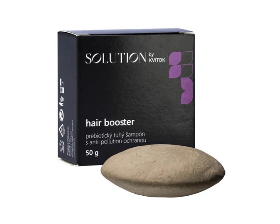 Kvitok Solution Prebiotický tuhý šampon s anti-pollution ochranou Hair Booster