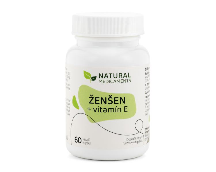Natural Medicaments Ženšen + vitamín E