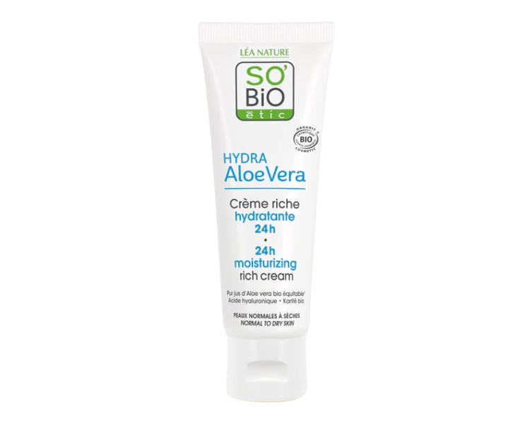 SO’BiO étic Krém bohatě hydratující denní s Aloe vera BIO