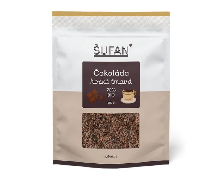 Šufan Horká tmavá čokoláda 70% BIO Peru