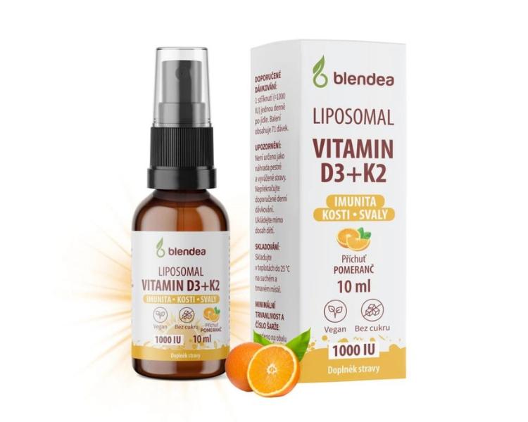 Blendea Lipozomální Vitamin D3+K2 sprej
