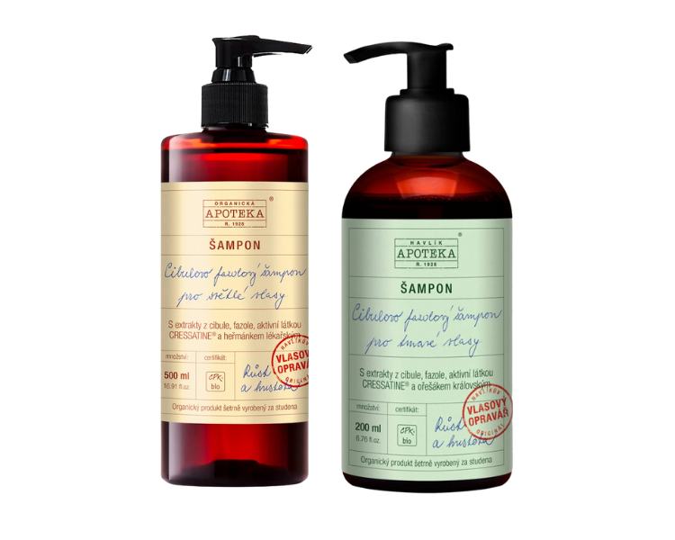Havlíkova apotéka Cibulovo fazolový šampon pro světlé a tmavé vlasy
