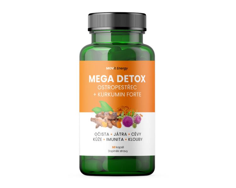 Movit Energy Mega detox Ostropestřec a Kurkumin forte
