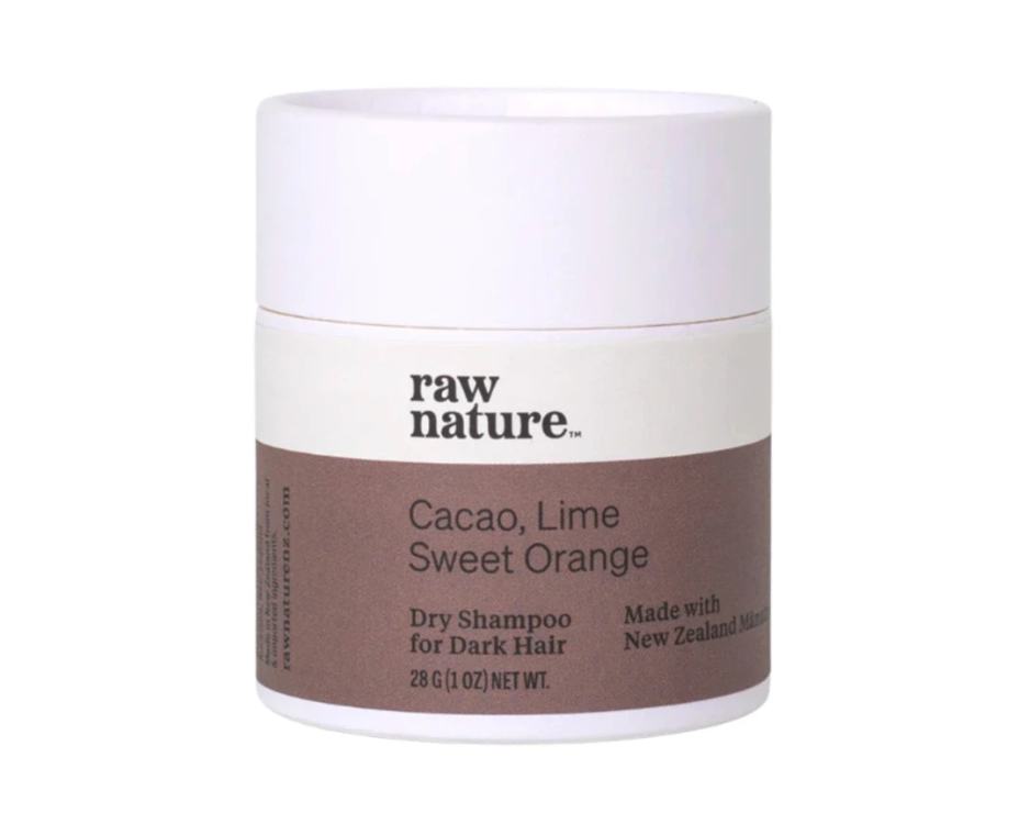 Raw Nature Dry Shampoo For Dark Hair, Suchý šampón pro tmavé vlasy