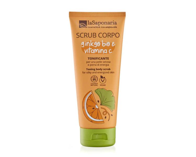 laSaponaria Tělový peeling s BIO ginkgo bilobou a vit. C
