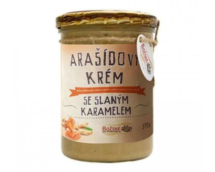 Božské oříšky Arašídový krém se slaným karamelem
