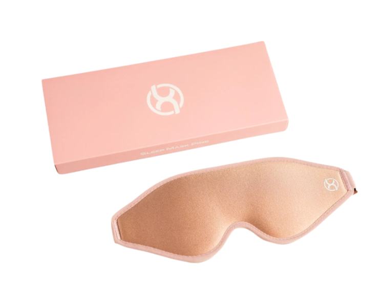 BrainMax Anatomicky tvarovaná maska na spaní PINK