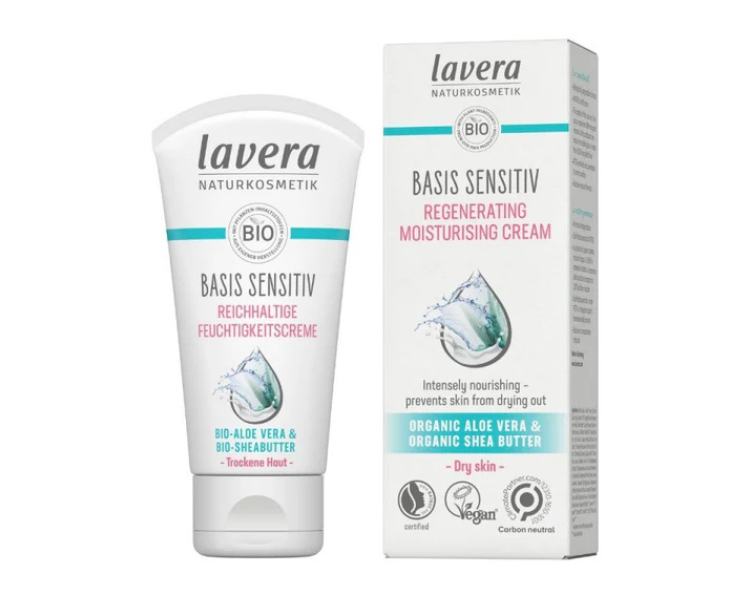 Lavera Basis Sensitive Hydratační a regenerační krém pro suchou pleť - denní