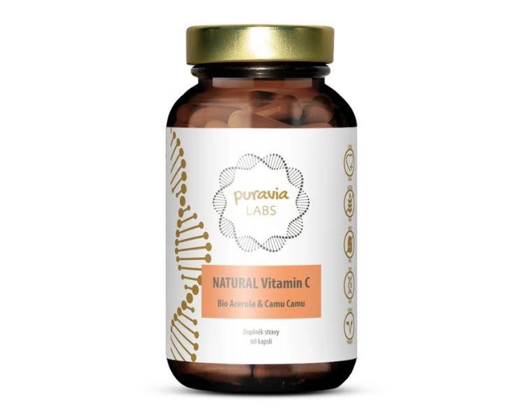 Puravia LABS Přírodní vitamín C - BIO Acerola + Camu camu