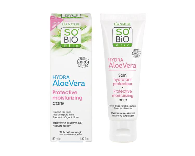 SO’BiO étic Krém ochranný pro citlivou pleť s Aloe vera 5v1 BIO