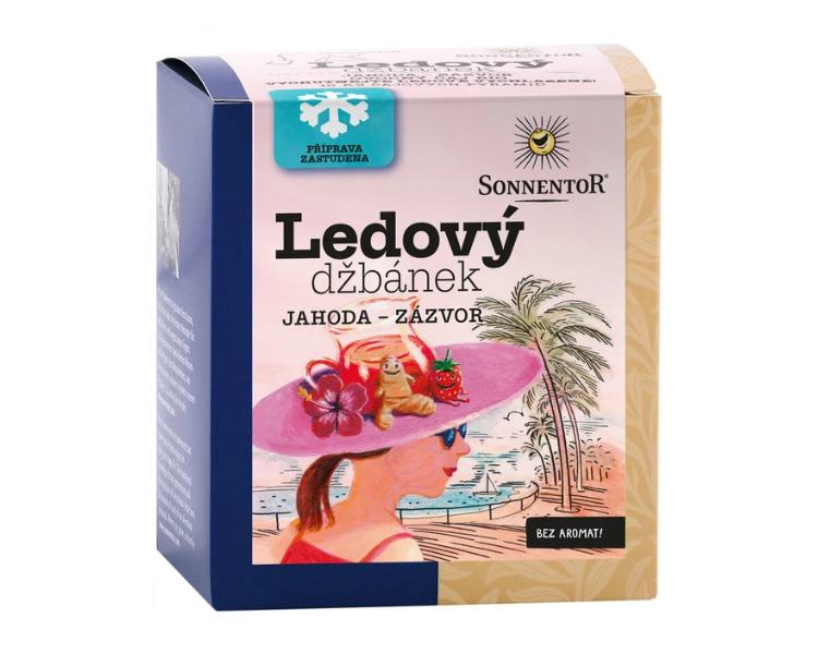 Sonnentor Ledový džbánek BIO (jahoda a zázvor)