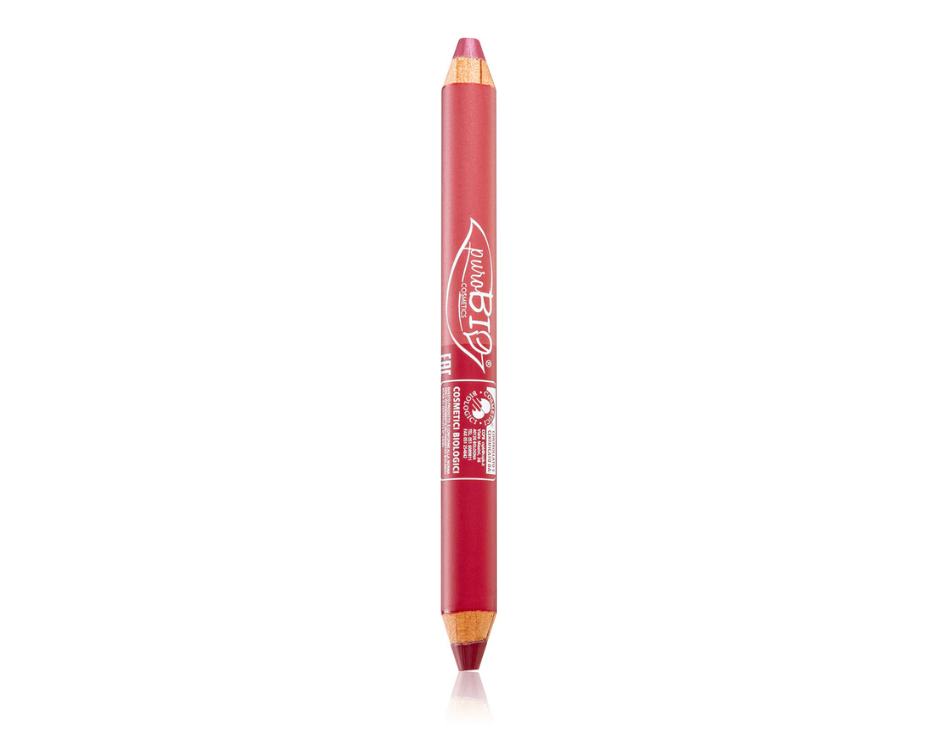 puroBIO Cosmetics Duo Day & Night multifunkční tužka na oči, rty a tváře