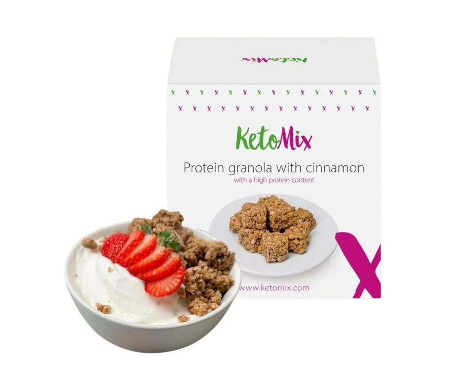 KetoMix Proteinová granola se skořicí
