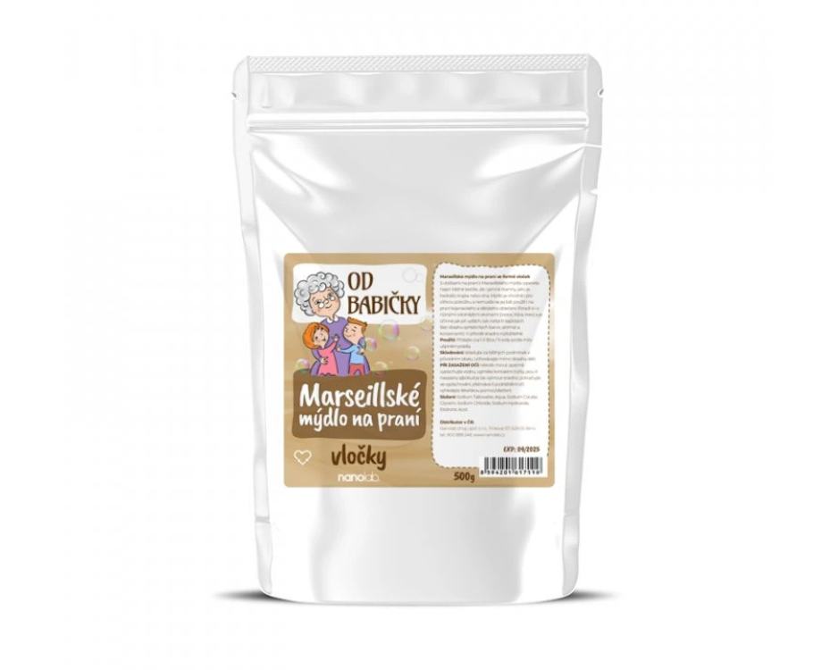 Marseillské mýdlo na praní vločky