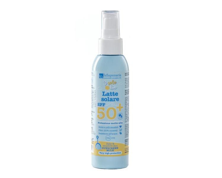 laSaponaria Opalovací mléko pro děti a citlivou pokožku SPF 50+ BIO